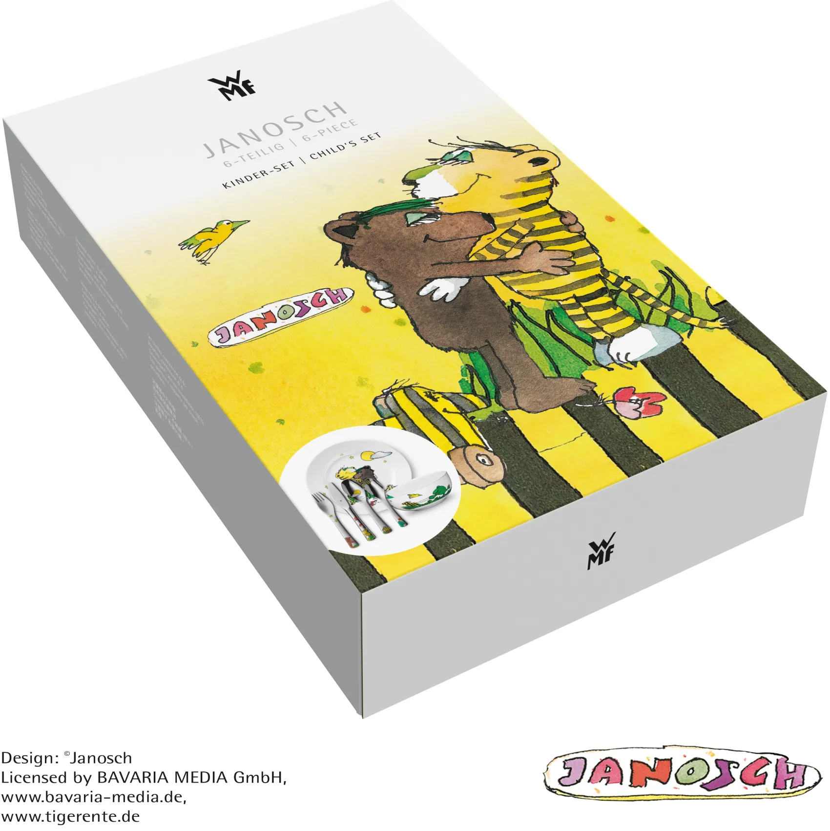WMF Teller|Kindergeschirr|Kindergeschirr-Set Janosch, 6-teilig