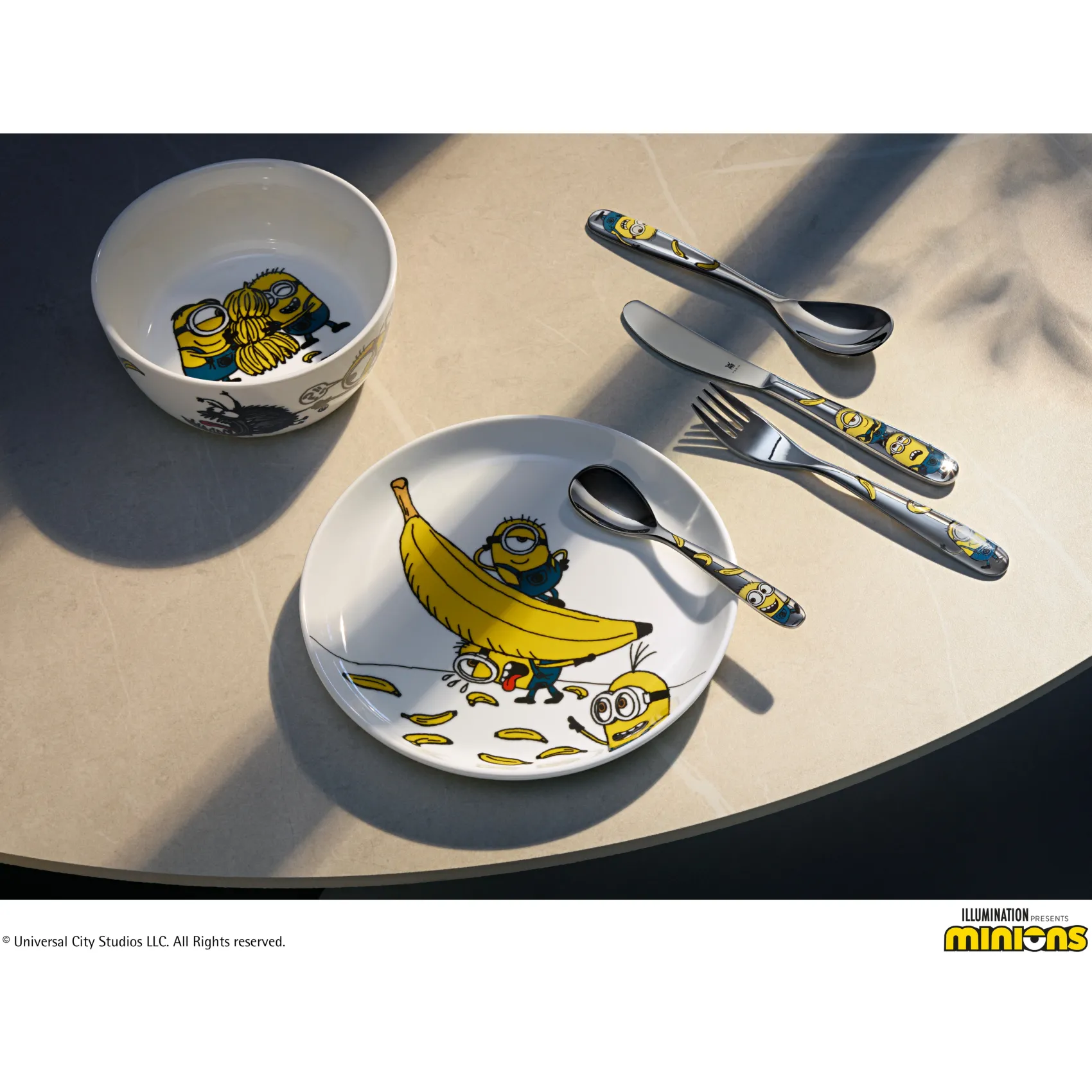 WMF Teller|Kindergeschirr|Kindergeschirr-Set Minions®, 6-teilig