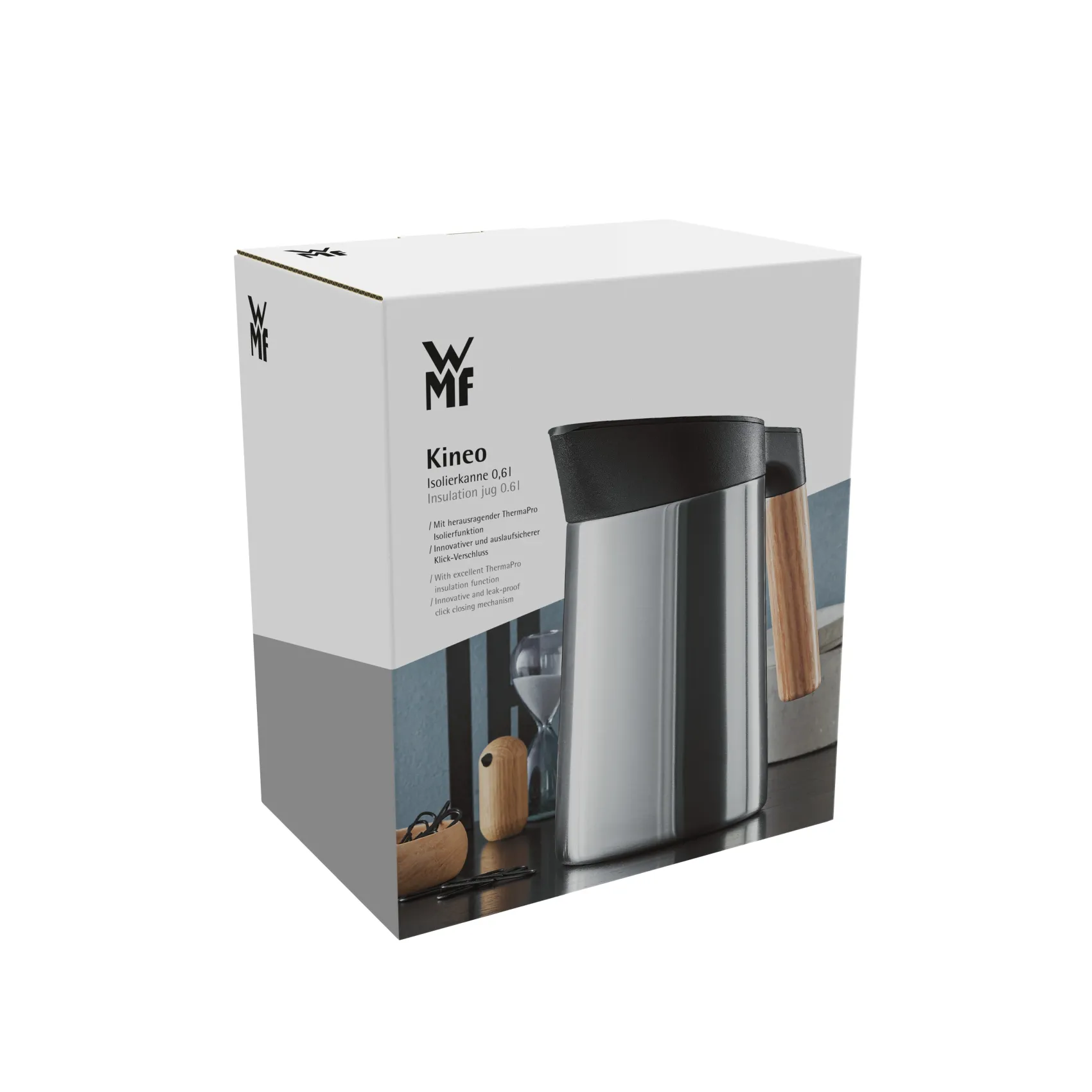 WMF Thermoskannen|Kaffeekannen|Kineo Isolierkanne Edelstahl, 0,6 l