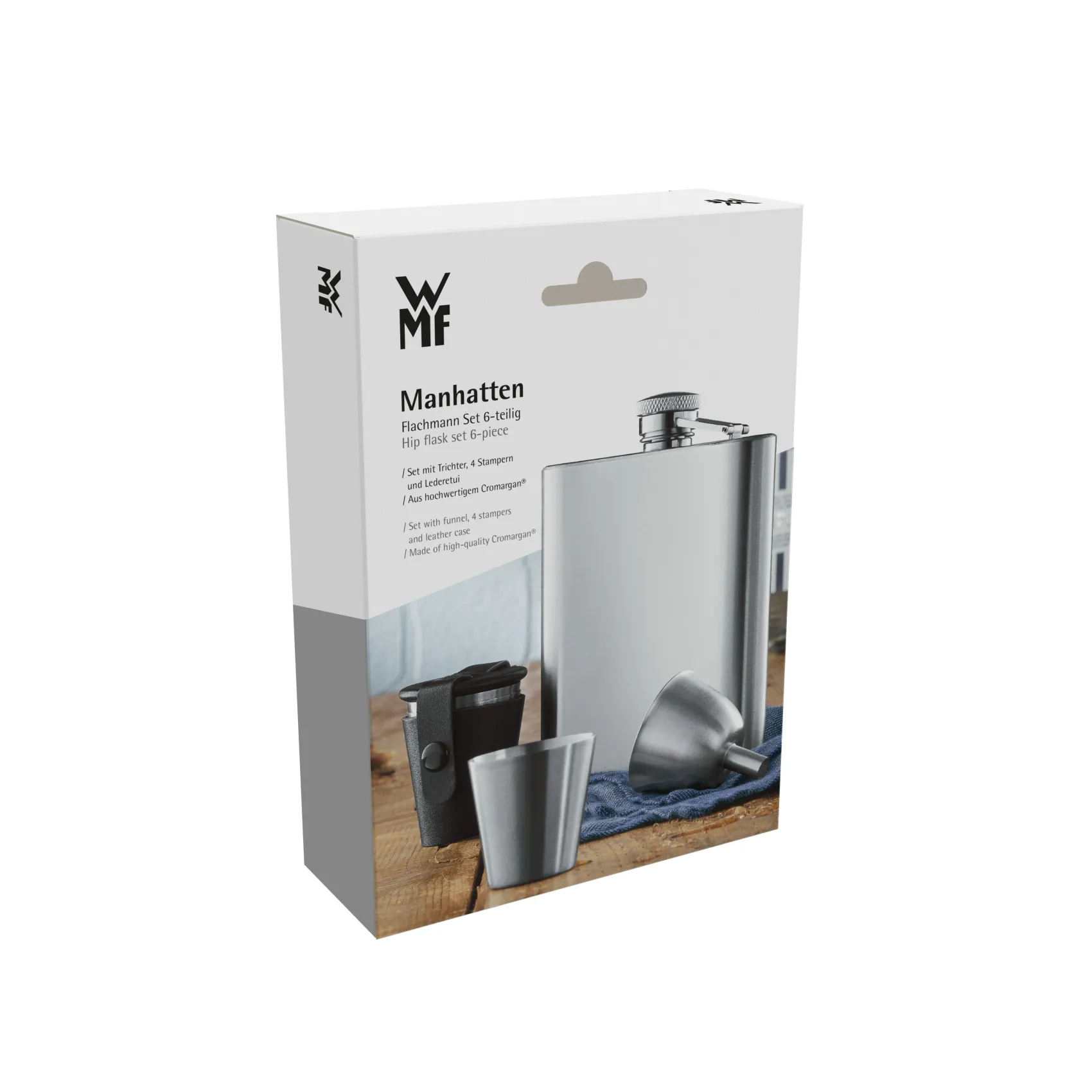 WMF Barzubehör|Manhattan Flachmann-Set, 6-teilig