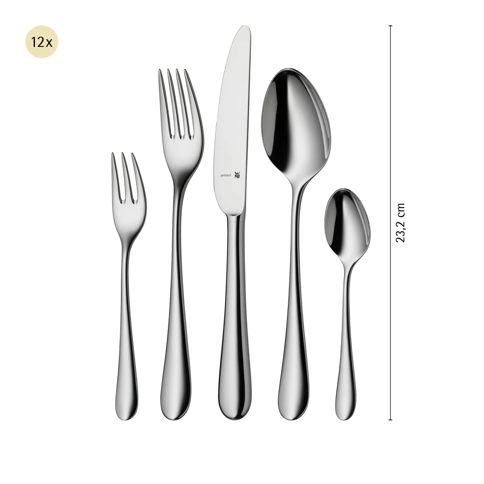 WMF Besteck-Sets|Merit Besteck-Set, 66-teilig, Cromargan protect®