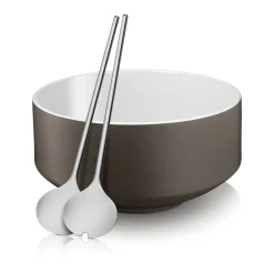 WMF Schüsseln|Servierbestecke|Moto Salat-Set, 3-teilig, lavagrau