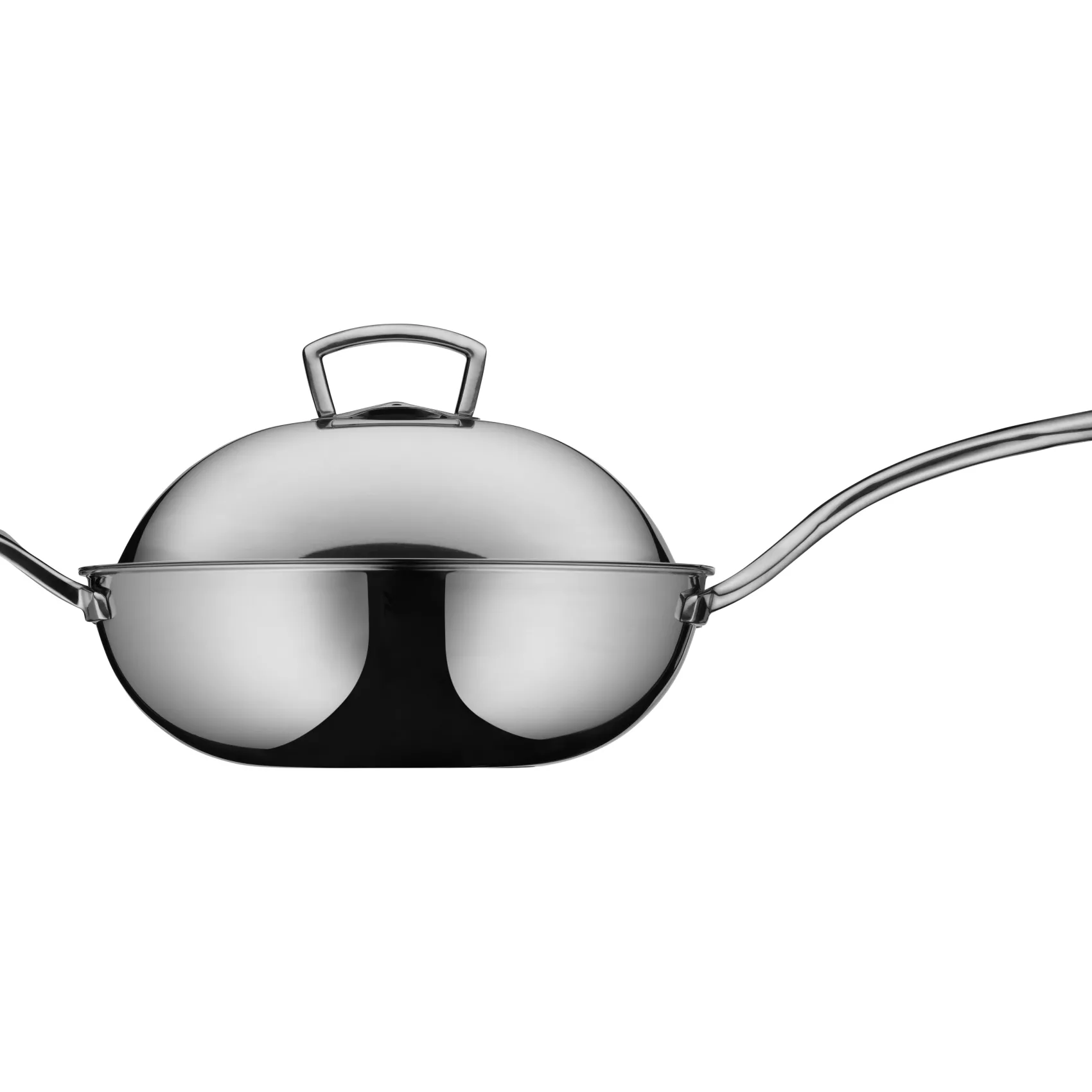 WMF Woks|Pfannen Mit Deckel|Multiply Wok mit Edelstahldeckel, 32 cm