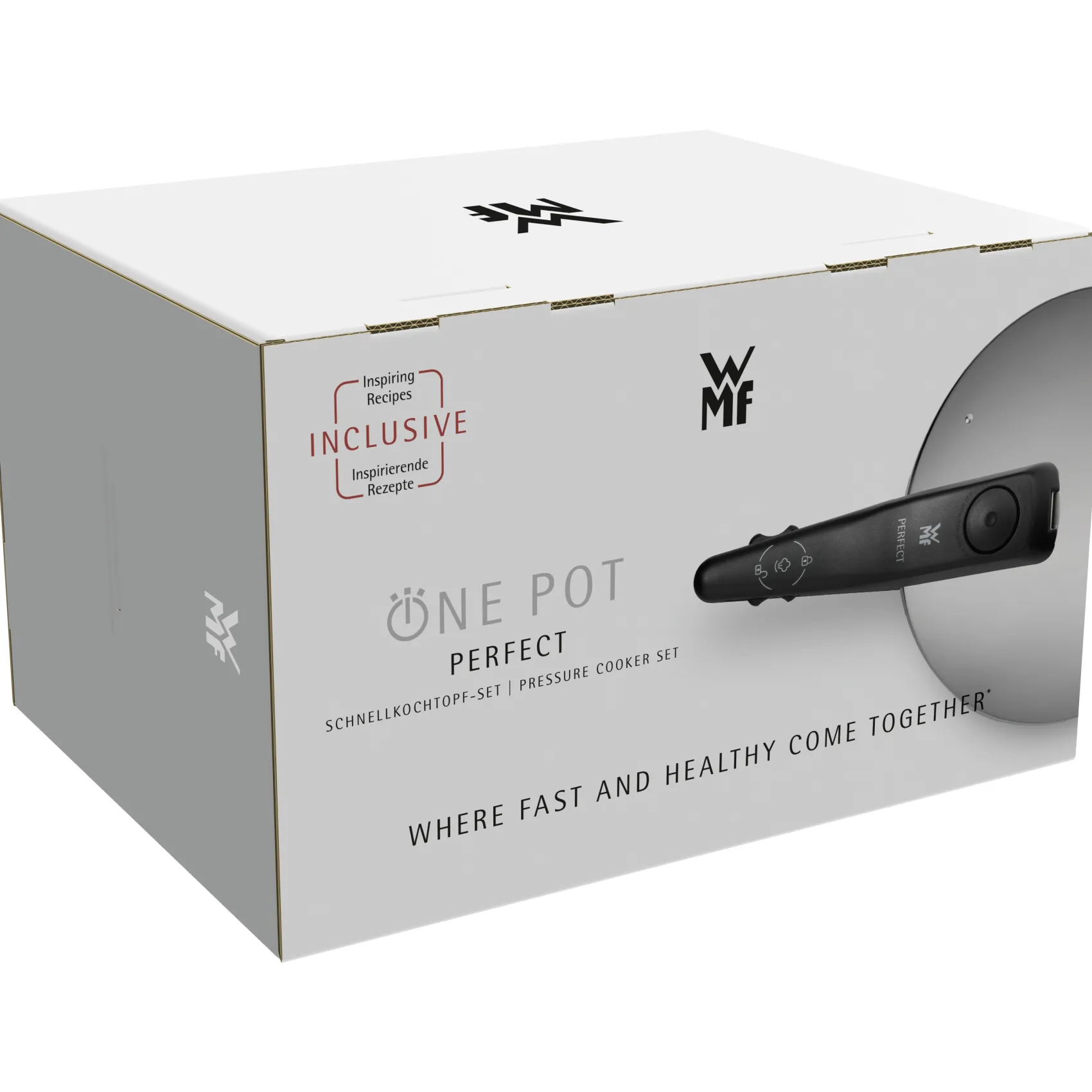 WMF Schnellkochtöpfe|Induktionstöpfe|Perfect One Pot Schnellkochtopf-Set, 22 cm, 6,5 und 3,0 Liter