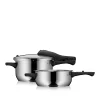 WMF Schnellkochtöpfe|Induktionstöpfe|Perfect One Pot Schnellkochtopf-Set, 22 cm, 4,5 und 3,0 Liter