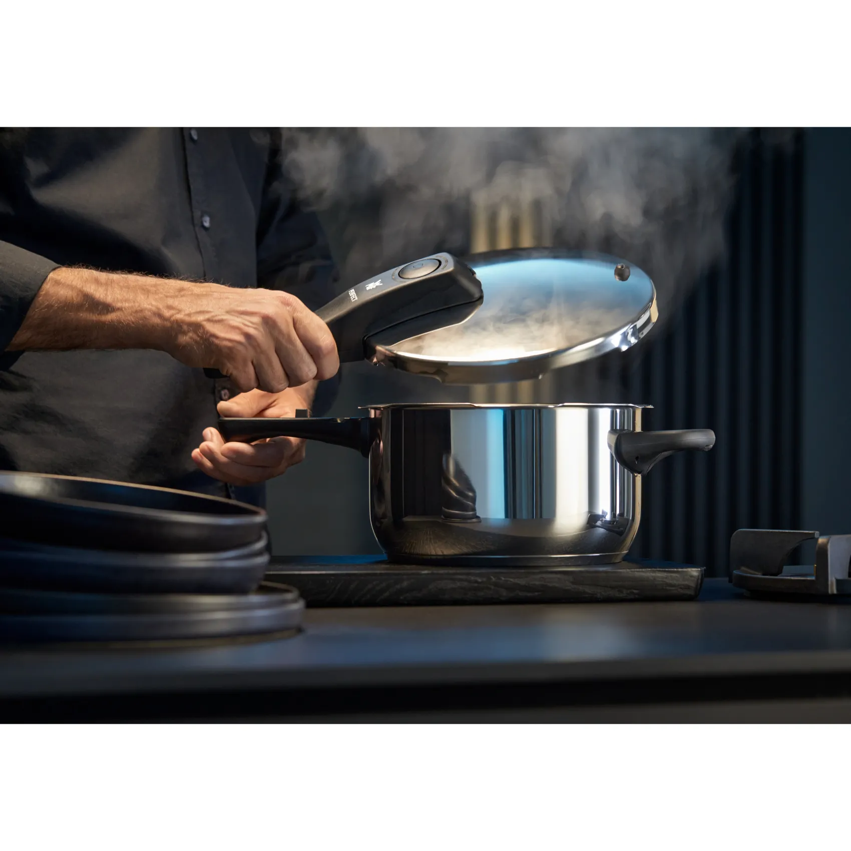 WMF Schnellkochtöpfe|Induktionstöpfe|Perfect One Pot Schnellkochtopf-Unterteil, 22 cm, 3,0 Liter