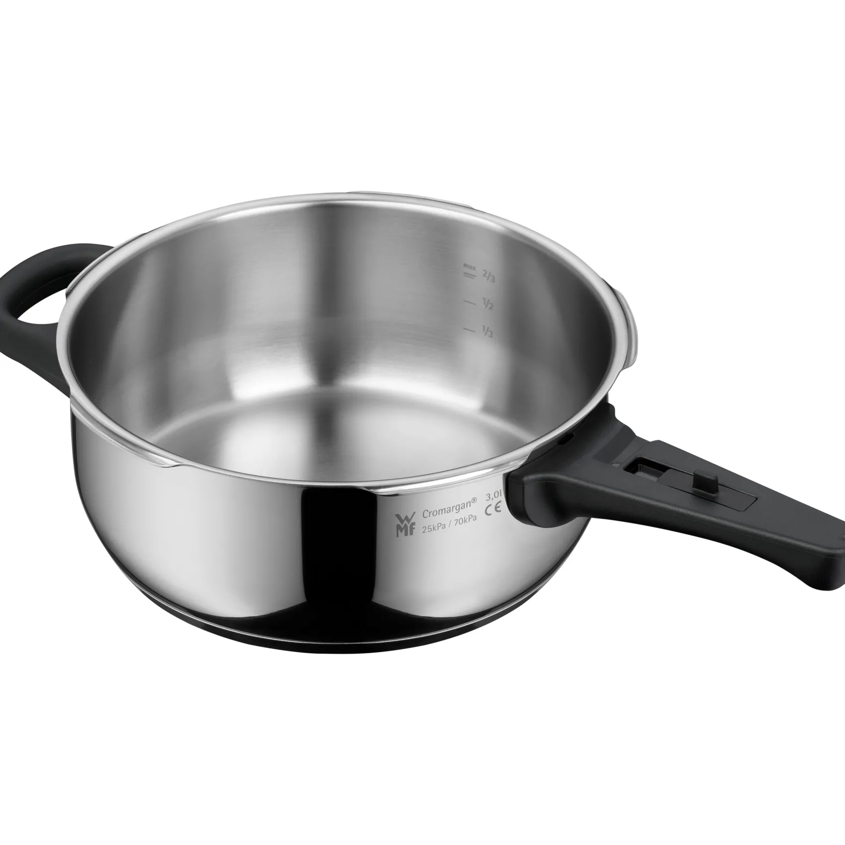 WMF Schnellkochtöpfe|Induktionstöpfe|Perfect One Pot Schnellkochtopf-Set, 22 cm, 3 & 4,5 L, stapelbar, mit Dämpfeinsatz