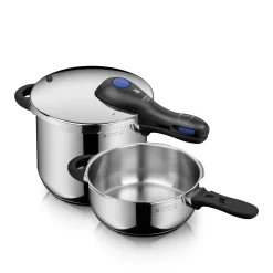 WMF Schnellkochtöpfe|Topfsets|Perfect Plus One Pot Schnellkochtopf-Set, 22 cm, 6,5 und 3,0 Liter