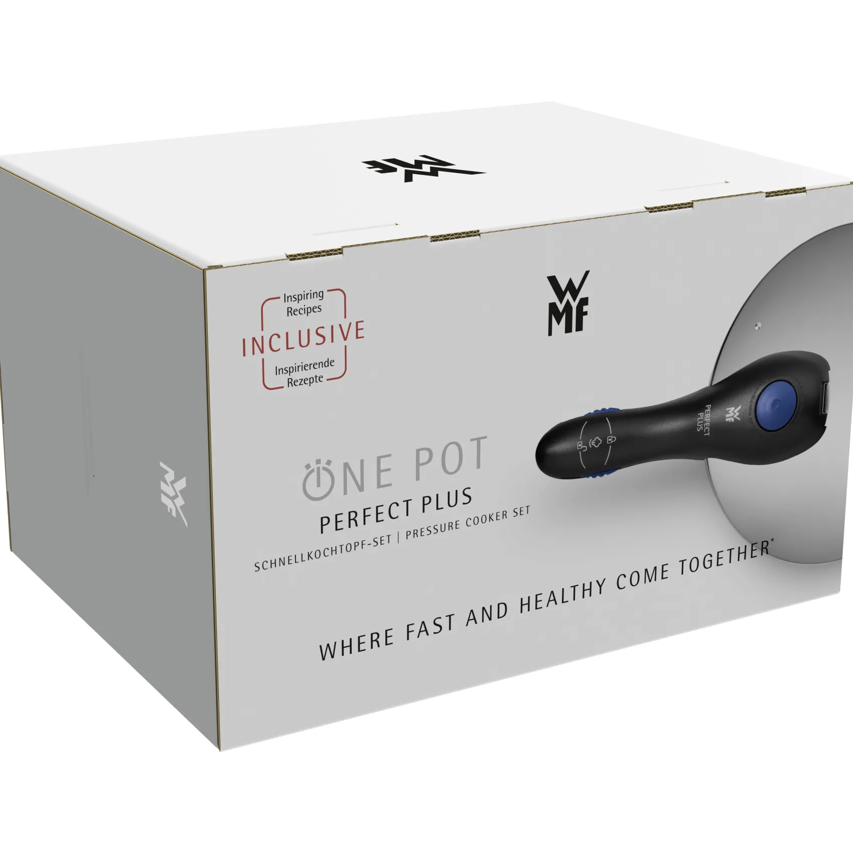 WMF Schnellkochtöpfe|Topfsets|Perfect Plus One Pot Schnellkochtopf-Set, 22 cm, 6,5 und 3,0 Liter