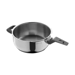 WMF Schnellkochtöpfe|Induktionstöpfe|Perfect Premium One Pot Schnellkochtopf-Set mit Dampfgareinsatz, 22 cm, 4,5 und 3,0 Liter, stapelbar