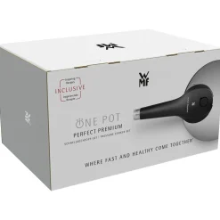 WMF Schnellkochtöpfe|Induktionstöpfe|Perfect Premium One Pot Schnellkochtopf-Set mit Dampfgareinsatz, 22 cm, 6,5 und 3,0 Liter