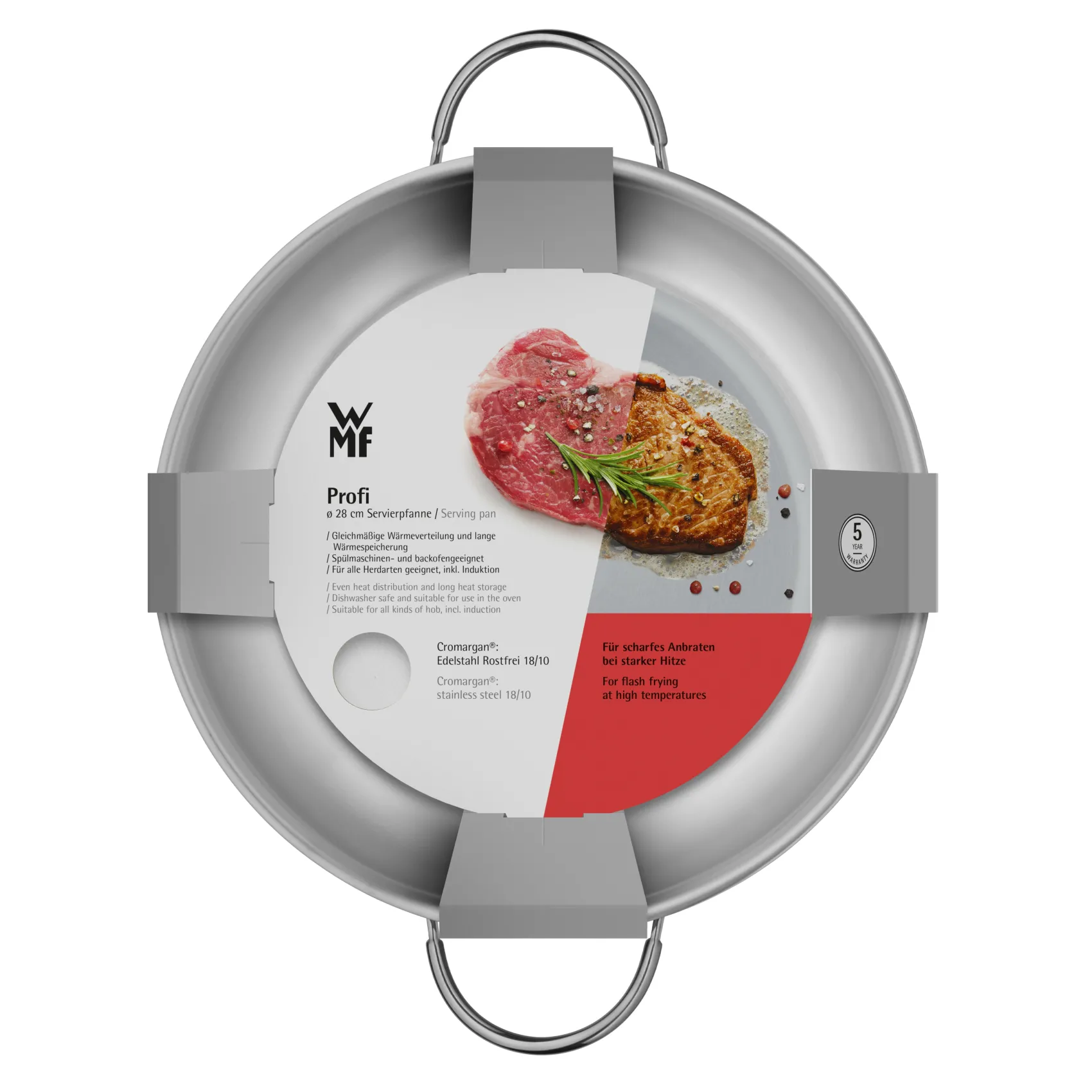 WMF Servierpfannen|Induktionspfannen|Profi Servierpfanne, 28 cm