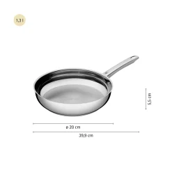 WMF Induktionspfannen|Bratpfannen|Profi Stielpfanne, 20 cm