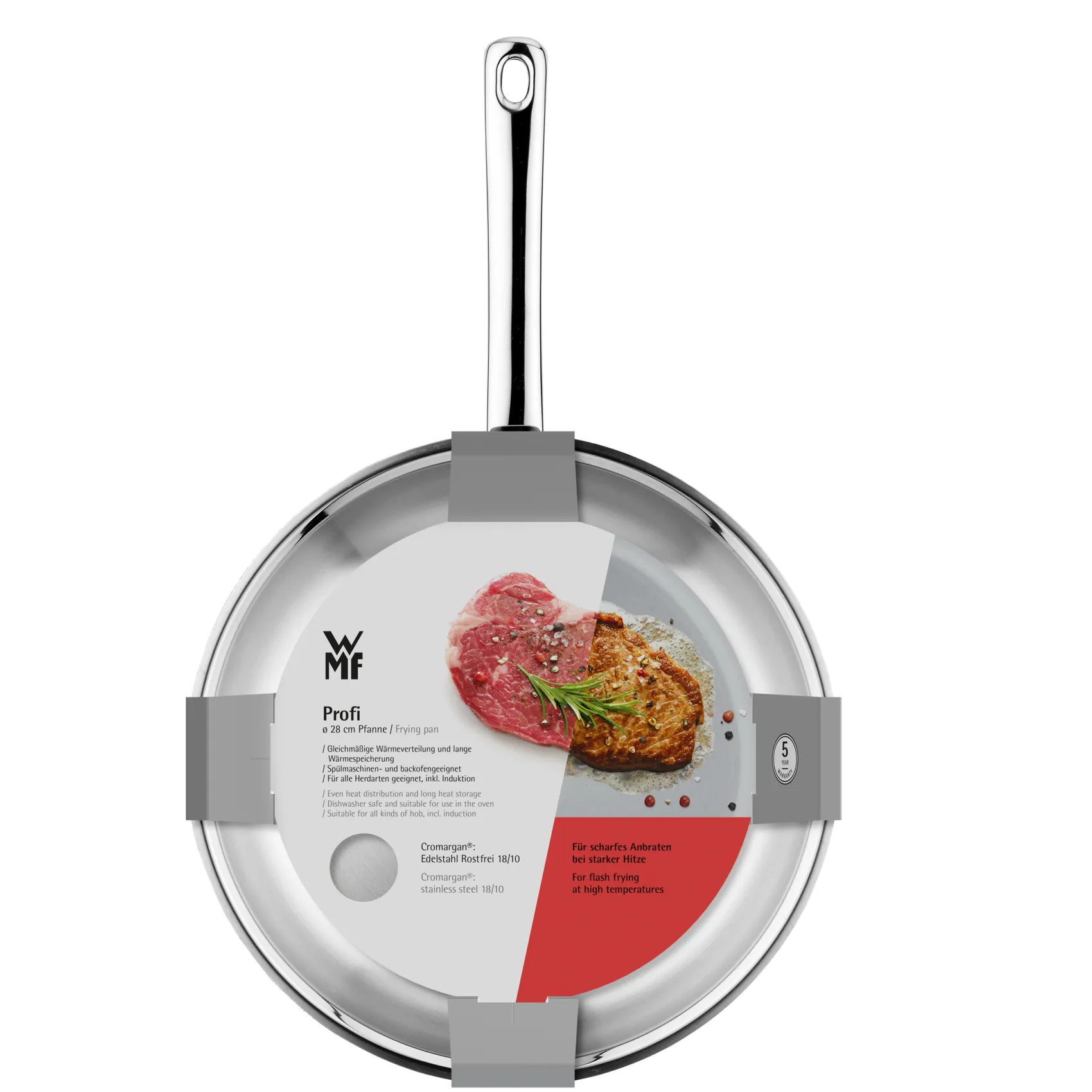 WMF Induktionspfannen|Bratpfannen|Profi Stielpfanne, 28 cm