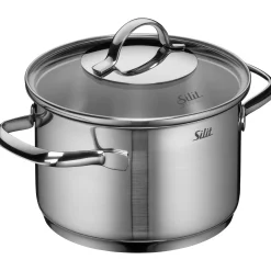 WMF Induktionstöpfe|Silit Achat Kochtopf mit Deckel, 16 cm