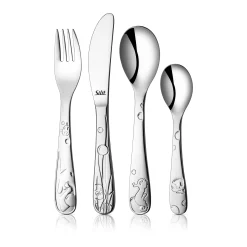 WMF Kinderbestecke|Besteck-Sets|Silit Aquarama Kinderbesteck-Set, 4-teilig