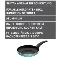 WMF Induktionspfannen|Bratpfannen|Silit Belluna Stielpfanne, 24 cm, Grün