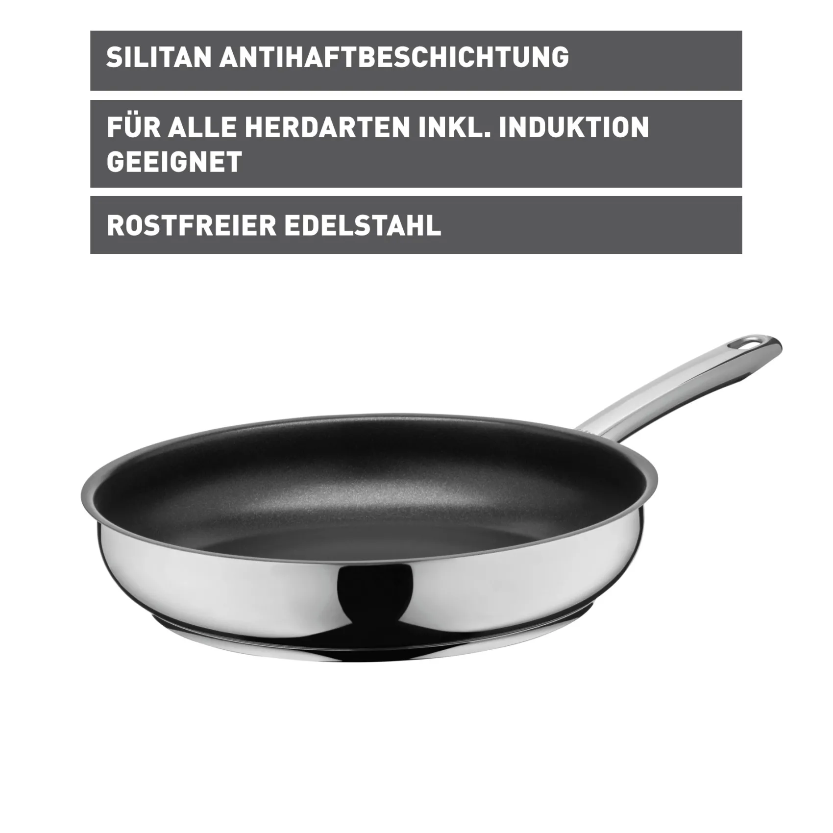 WMF Induktionspfannen|Bratpfannen|Silit Calabria Stielpfanne, 28 cm