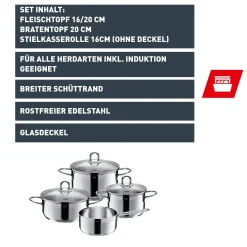 WMF Topfsets|Silit Diamant Topf-Set, 4-teilig