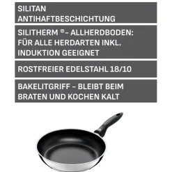 WMF Induktionspfannen|Bratpfannen|Silit Domus Stielpfanne, 28 cm