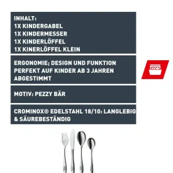WMF Kinderbestecke|Besteck-Sets|Silit Pezzy Kids Kinderbesteck-Set, 4-teilig