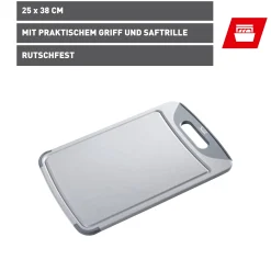 WMF Schneidebretter|Silit Schneidebrett, Grau, 38 x 25 cm