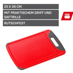 WMF Schneidebretter|Silit Schneidebrett, Rot, 38 x 25 cm