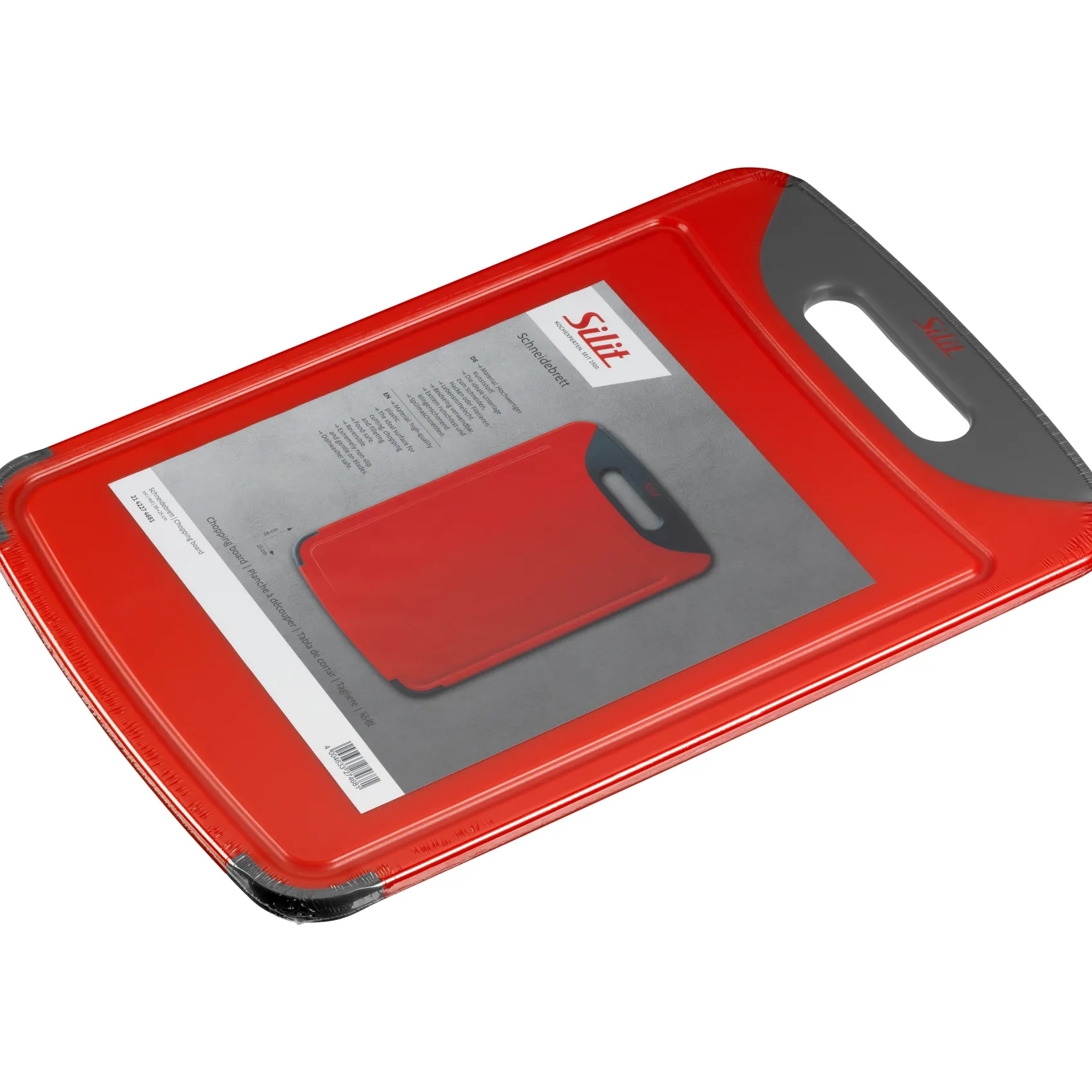WMF Schneidebretter|Silit Schneidebrett, Rot, 38 x 25 cm