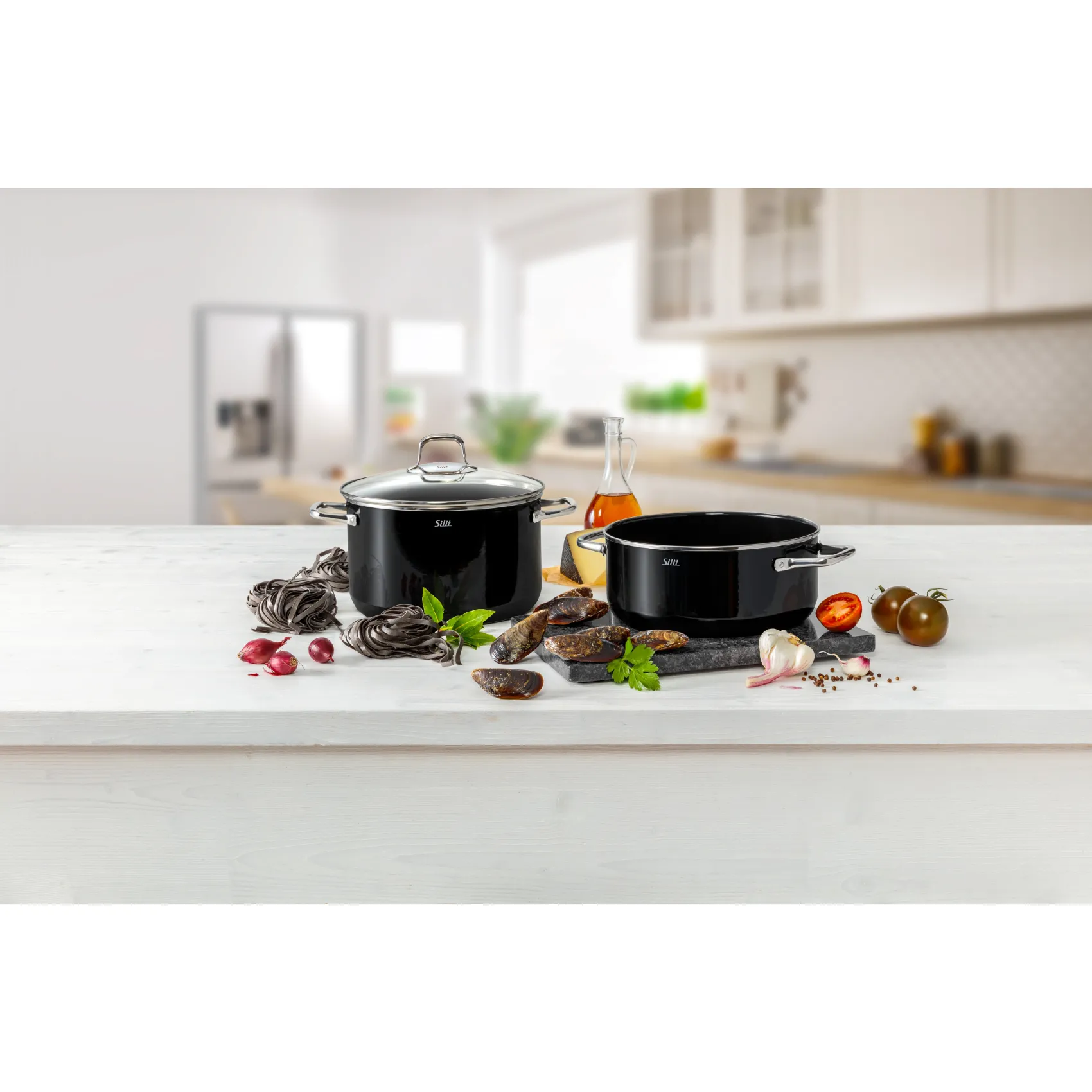 WMF Topfsets|Silit Silargan® Elegance Topf-Set, 4-teilig, Black