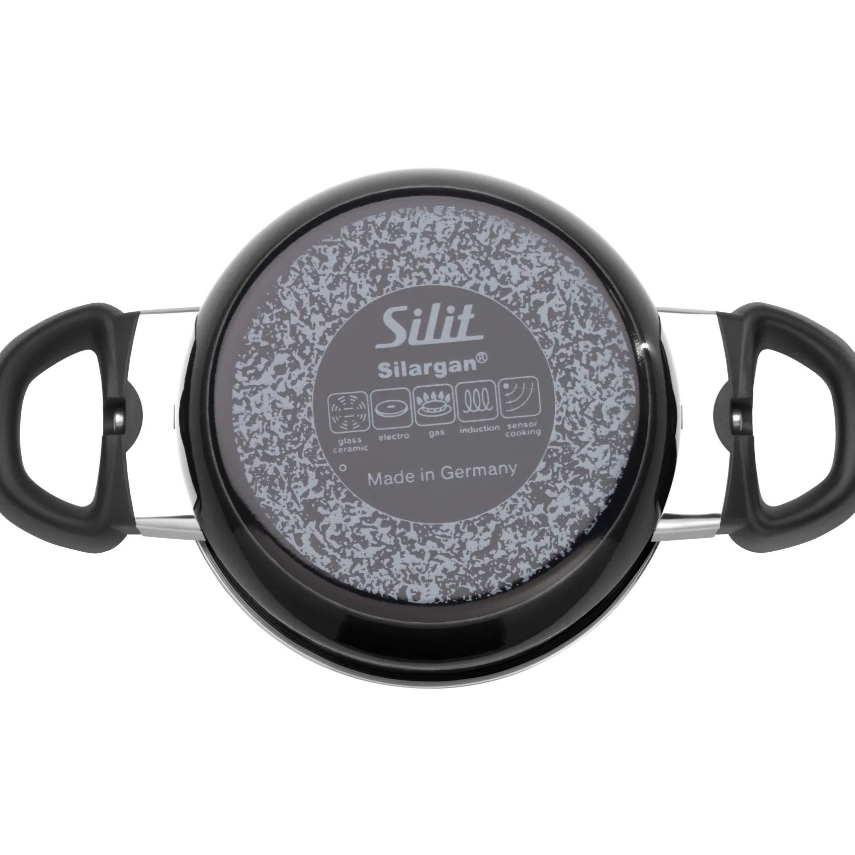 WMF Bratentöpfe|Silit Silargan® Modesto Bratentopf mit Deckel, 16 cm, Black