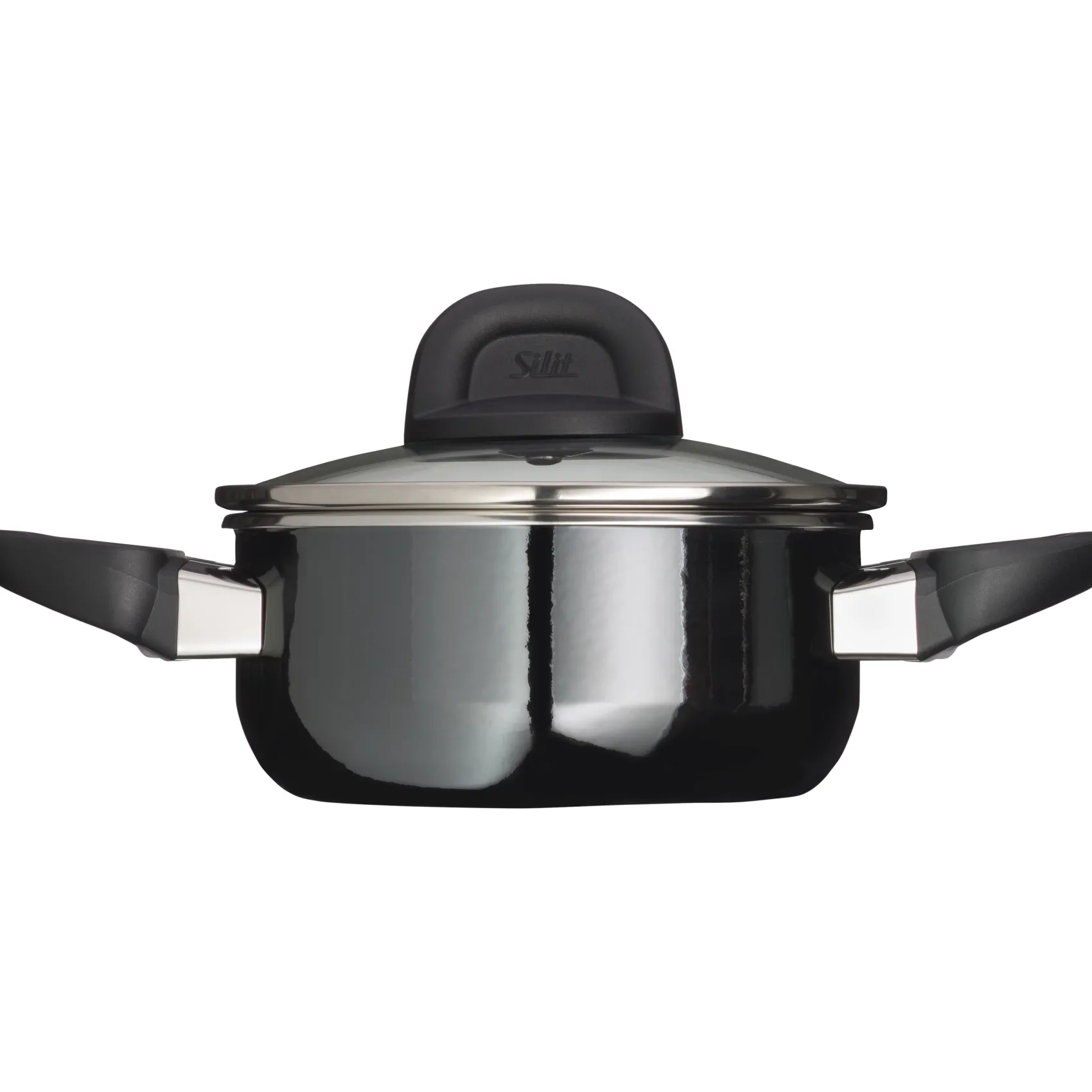 WMF Bratentöpfe|Silit Silargan® Modesto Bratentopf mit Deckel, 16 cm, Black