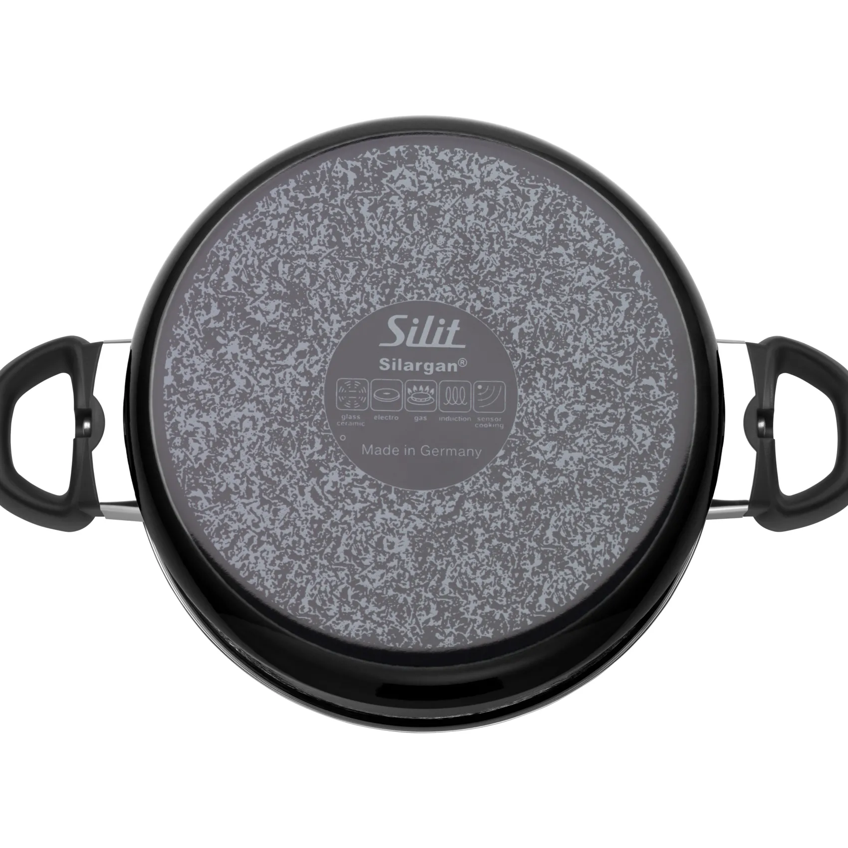 WMF Bratentöpfe|Silit Silargan® Modesto Bratentopf mit Deckel, 24 cm, Black