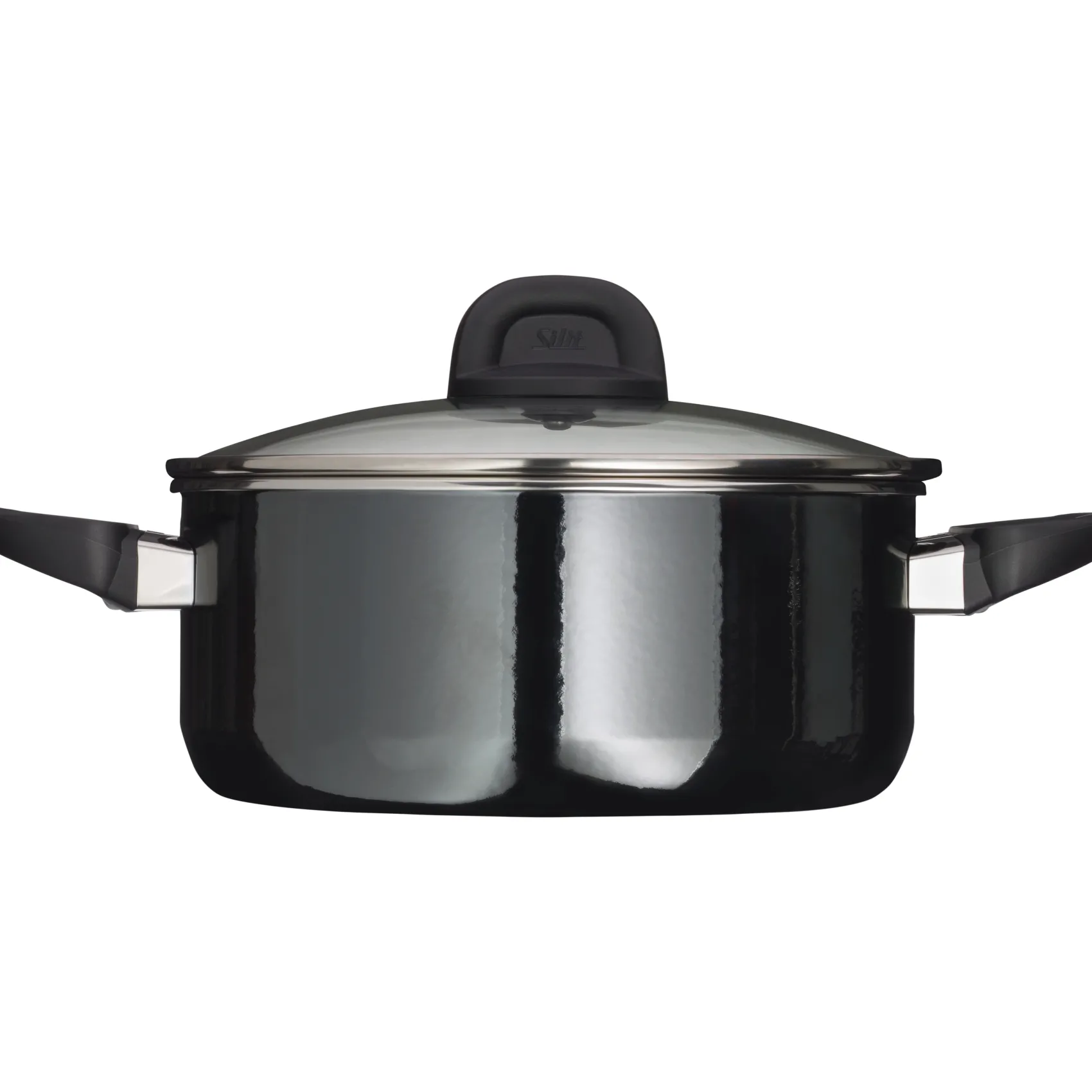 WMF Bratentöpfe|Silit Silargan® Modesto Bratentopf mit Deckel, 24 cm, Black
