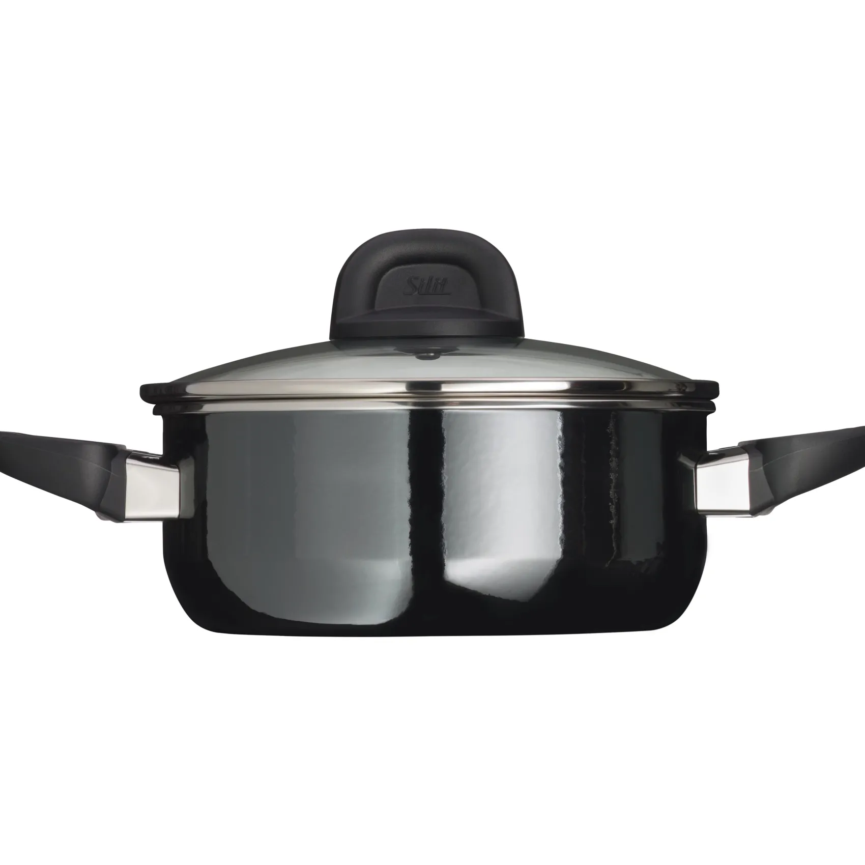 WMF Bratentöpfe|Silit Silargan® Modesto Bratentopf mit Deckel, 20 cm, Black