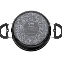 WMF Kochtöpfe|Induktionstöpfe|Silit Silargan® Modesto Kochtopf mit Deckel, 20 cm, Black