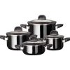 WMF Topfsets|Silit Silargan® Modesto Topf-Set 4-teilig, Black
