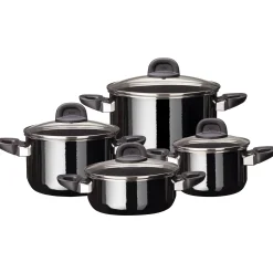 WMF Topfsets|Silit Silargan® Modesto Topf-Set 4-teilig, Black