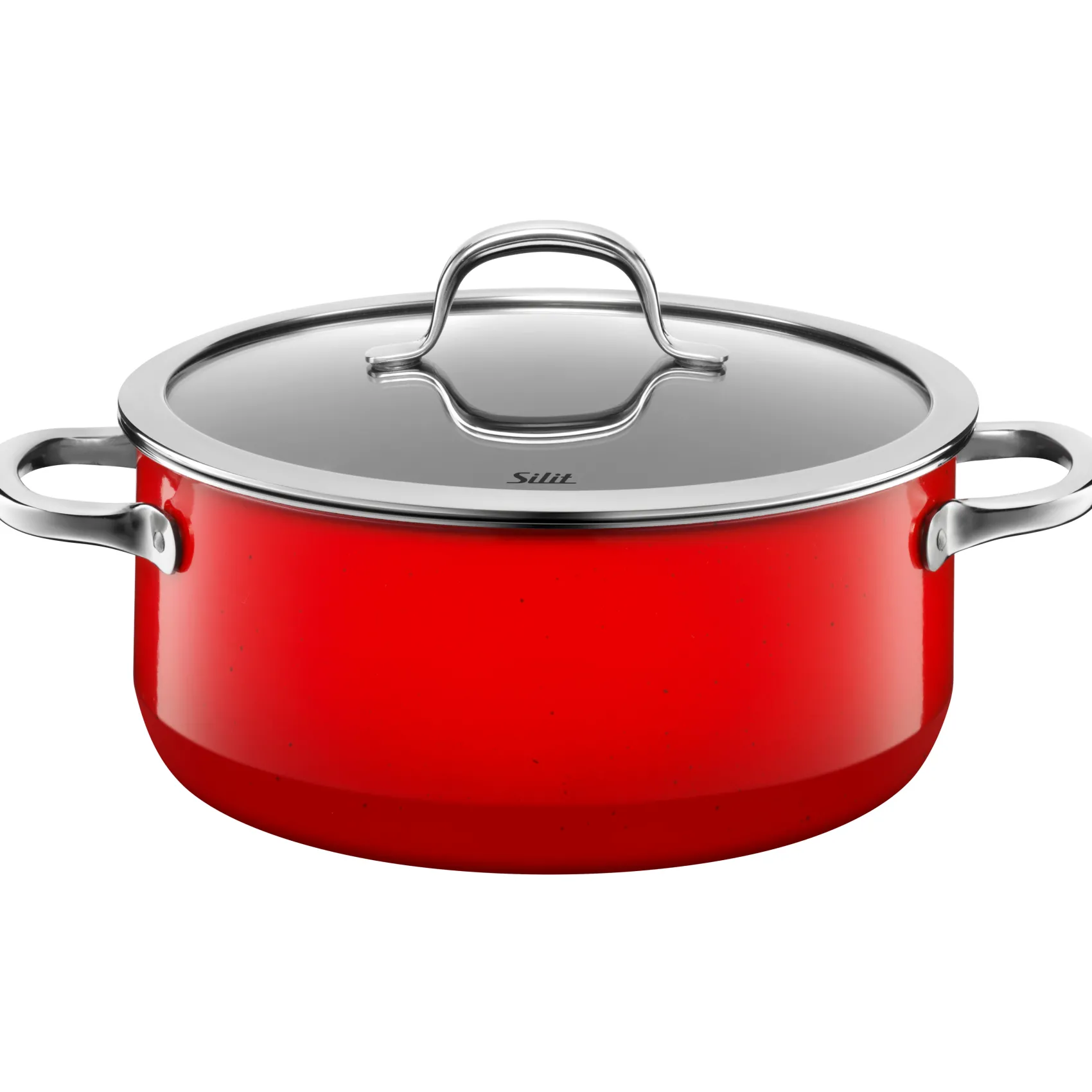 WMF Bratentöpfe|Silit Silargan® Passion Bratentopf mit Deckel, 24 cm, Red