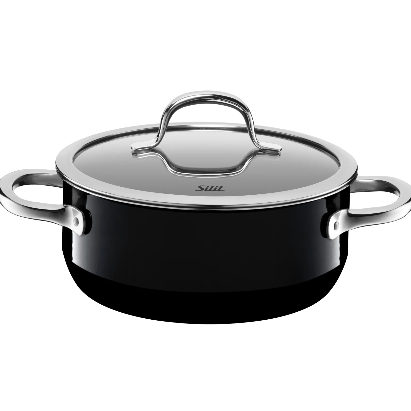 WMF Bratentöpfe|Silit Silargan® Passion Bratentopf mit Deckel, 20 cm, Black