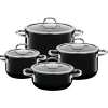 WMF Topfsets|Silit Silargan® Passion Topf-Set, 4-teilig, Black