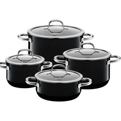 WMF Topfsets|Silit Silargan® Passion Topf-Set, 4-teilig, Black