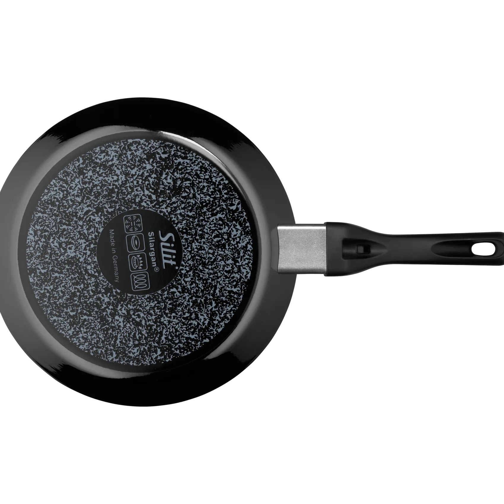 WMF Induktionspfannen|Bratpfannen|Silit Silargan® Professional Stielpfanne flach, 28 cm, Black
