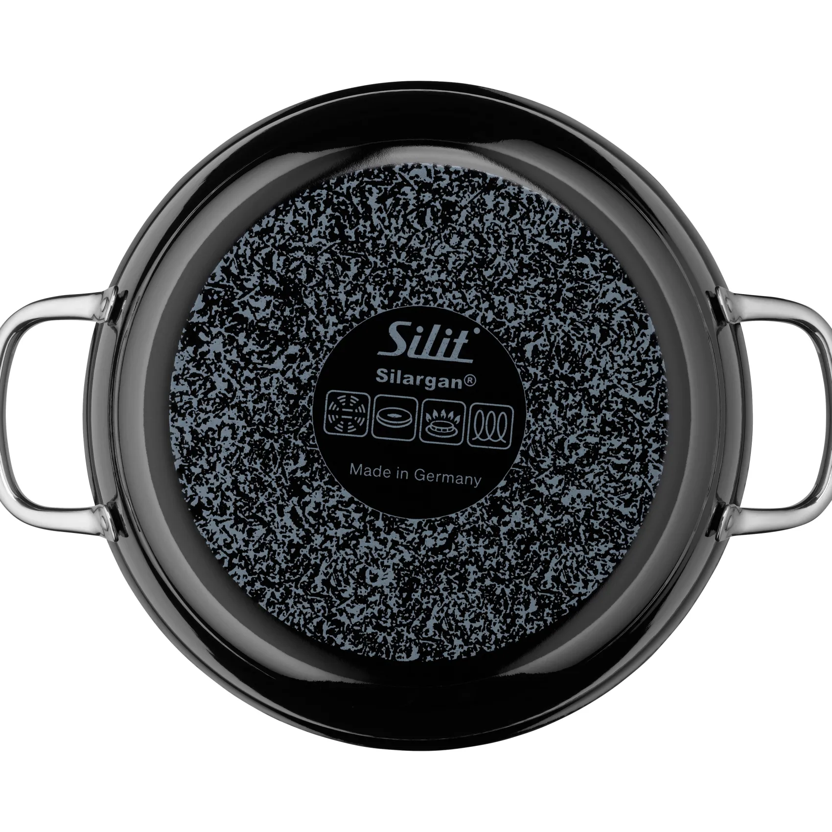 WMF Schmorpfannen|Induktionspfannen|Silit Silargan® Professional Schmorpfanne, 24 cm, Black
