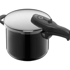 WMF Schnellkochtöpfe|Induktionstöpfe|Silit Silargan® Sicomatic t-Plus Schnellkochtopf 22 cm, 6,5 l, Black