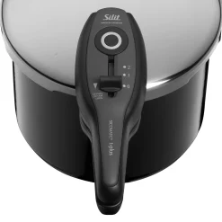 WMF Schnellkochtöpfe|Induktionstöpfe|Silit Silargan® Sicomatic t-Plus Schnellkochtopf 22 cm, 6,5 l, Black