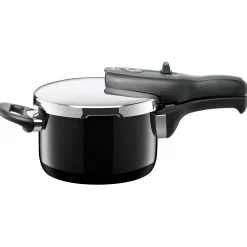 WMF Schnellkochtöpfe|Induktionstöpfe|Silit Silargan® Sicomatic t-Plus Schnellkochtopf 2,5 l, Black