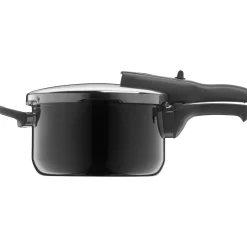WMF Schnellkochtöpfe|Induktionstöpfe|Silit Silargan® Sicomatic t-Plus Schnellkochtopf, 22 cm, 4,5 l, Black