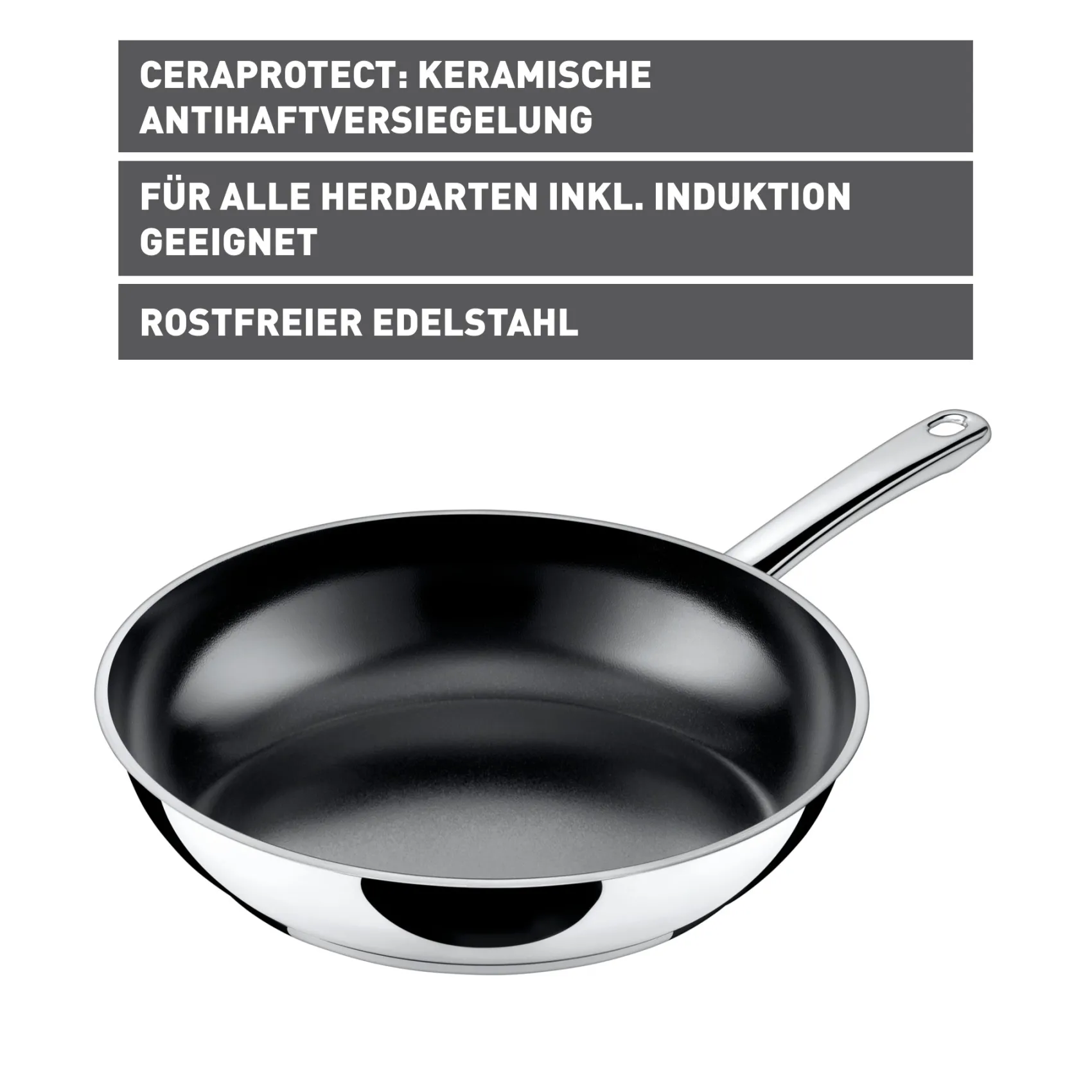 WMF Induktionspfannen|Bratpfannen|Silit Talis Stielpfanne, 28 cm
