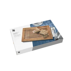 WMF Schneidebretter|Smart Storage Brotschneidebrett mit Auffangschale Schneidebrett, 44 x 27 cm