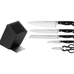 WMF Messerblöcke|Messersets|Spitzenklasse Plus Messer-Vorteils-Set* mit FlexTec Messerblock, 6-teilig